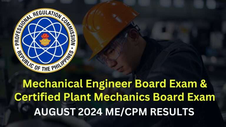 august 2024 mechanical engineer exam result