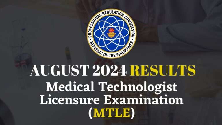 MedTech board exam August 2024