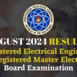 August 2024 Registered Electrical Engineer Master Electrician Board Exam Results