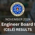 November 2024 Civil Engineer Board Exam Results CELE